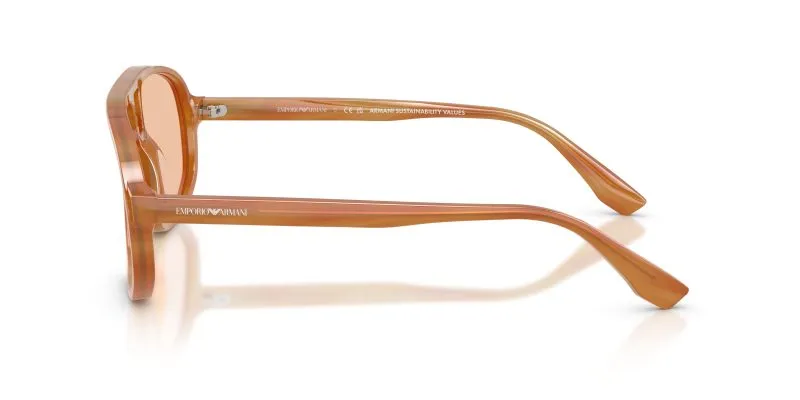 แว่นกันแดด Emporio Armani EA4263U 632873 มุมข้าง ขาโลหะเส้นบาง ทรงนักบินคลาสสิก