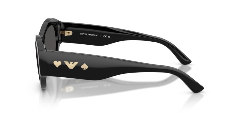 แว่นกันแดด Emporio Armani EA4265U 501787 มุมข้าง Shield Wrap Y2K