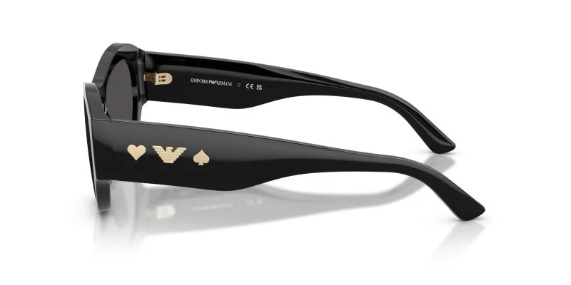 แว่นกันแดด Emporio Armani EA4265U 501787 มุมข้าง Shield Wrap Y2K