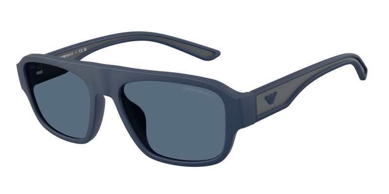Emporio Armani EA4266U 618580 แว่นกันแดดกรอบฉีดเคลือบยางน้ำเงินด้าน Irregular เลนส์น้ำเงินเข้ม Unisex Emporio Armani EA4266U 618580 แว่นกันแดดกรอบฉีดเคลือบยางน้ำเงินด้าน Irregular เลนส์น้ำเงินเข้ม Unisex