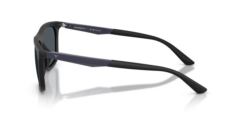 แว่นกันแดด Emporio Armani EA4272U 637387 มุมข้าง Pillow Matte Black