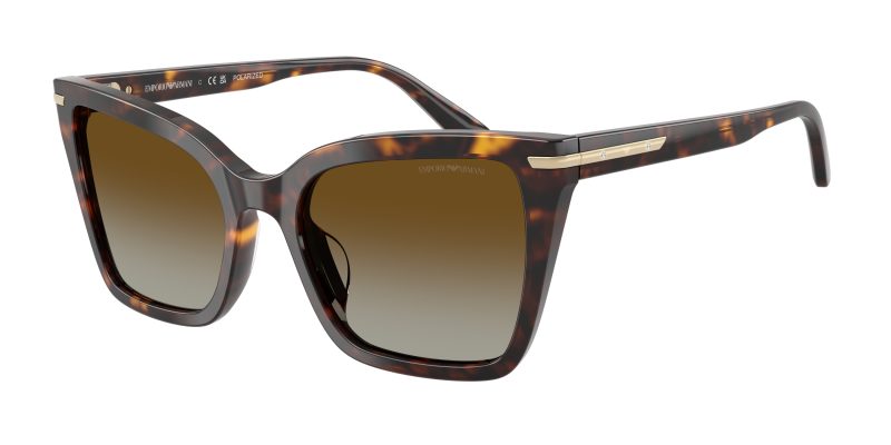 Emporio Armani EA4273BU 5026T5 แว่นกันแดดอะซิเตทฮาวานา Square Polarized Brown สำหรับผู้หญิง