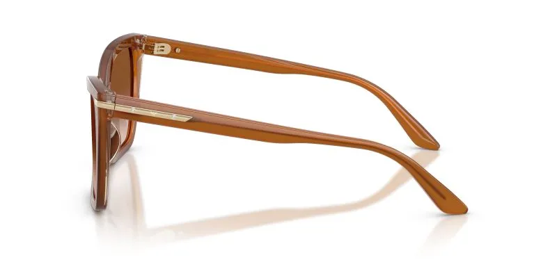 แว่นกันแดด Emporio Armani EA4273BU 637613 มุมข้าง Square Tobacco Brown