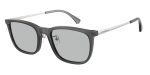 Emporio Armani EA4275D 502987 แว่นกันแดดอะซิเตทเทาโปร่งใส Square XL Asian Fit เลนส์เทาอ่อน สำหรับผู้ชาย