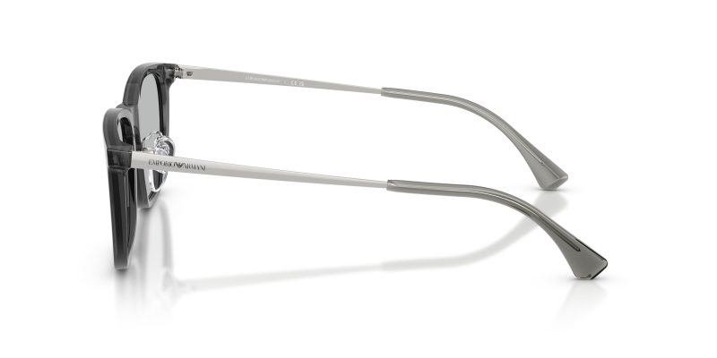แว่นกันแดด Emporio Armani EA4275D 502987 มุมข้าง Translucent Grey Light Lens