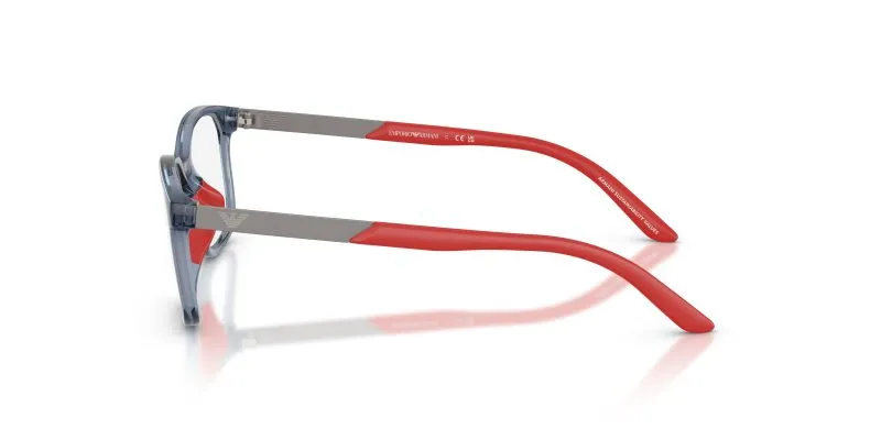 แว่นสายตา Emporio Armani EK3008U 6278 มุมข้าง น้ำเงินโปร่งใส