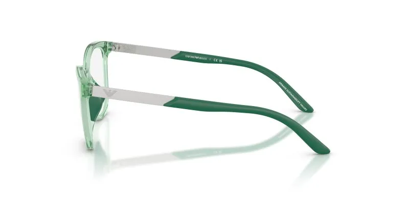 แว่นสายตา Emporio Armani EK3011U 6281 มุมข้าง สีเขียวใสมันเงา