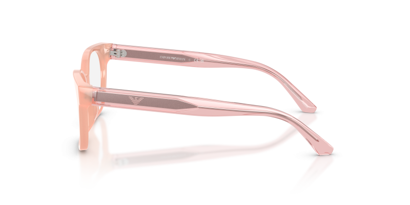 แว่นสายตา Emporio Armani EK3014U 6387 มุมข้าง ชมพูโอปอลประกาย