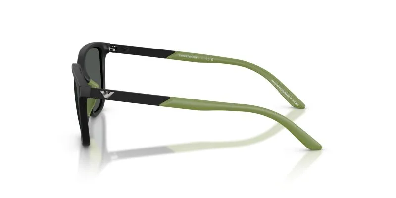 แว่นกันแดด Emporio Armani EK4006U 500187 มุมข้าง ดำด้าน