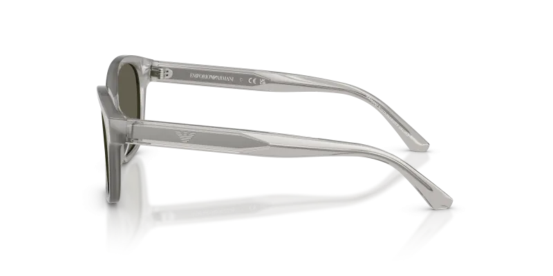 แว่นกันแดด Emporio Armani EK4009U 638693 มุมข้าง เทาโอปอลประกาย