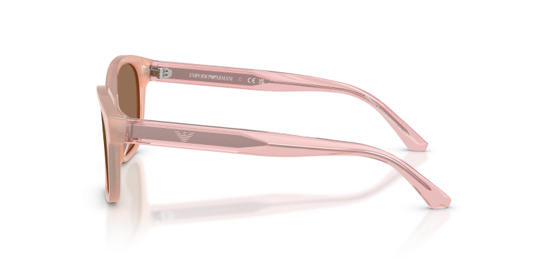 แว่นกันแดด Emporio Armani EK4009U 638773 มุมข้าง ชมพูโอปอลประกาย