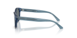แว่นกันแดด Emporio Armani EK4009U 639080 มุมข้าง น้ำเงินโอปอลประกาย