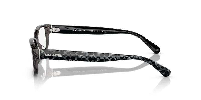 แว่นสายตา Coach HC6221U 5785 มุมข้าง โลโก้ Coach Signature C บนขาแว่น