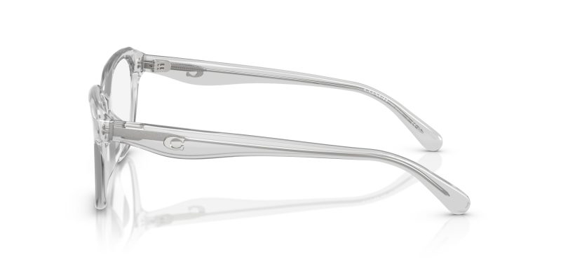 แว่นสายตา Coach HC6244U 5614 มุมข้าง เนื้ออะซิเตทโปร่งใส (Transparent finish)