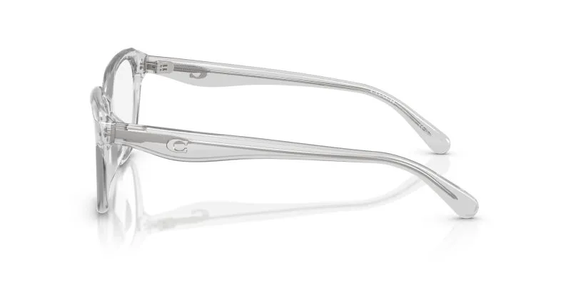 แว่นสายตา Coach HC6244U 5614 มุมข้าง เนื้ออะซิเตทโปร่งใส (Transparent finish)