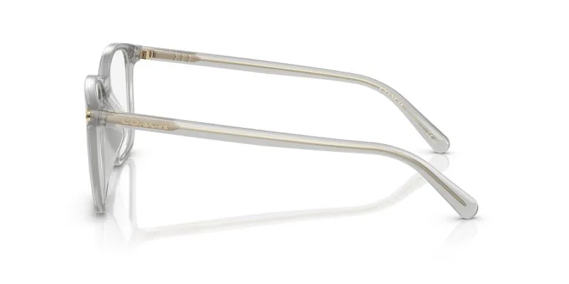 แว่นสายตา Coach HC6254BD 5614 มุมข้าง เนื้ออะซิเตทโปร่งใส (Transparent finish)