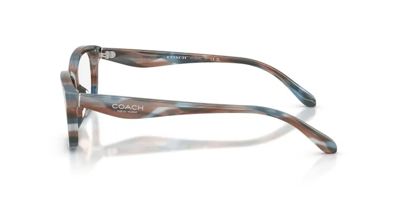แว่นสายตา Coach HC6275U 5899 มุมข้าง สีกรอบ Striated Maple/Blueberry