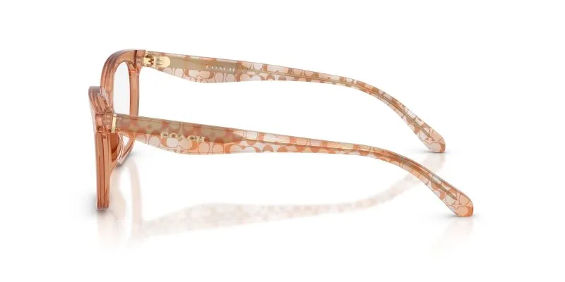 แว่นสายตา Coach HC6288U 5937 มุมข้าง เนื้ออะซิเตทโปร่งใส (Transparent finish)