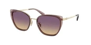Coach HC7187 948570 แว่นกันแดด Gold/Iris สำหรับผู้หญิง