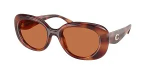 Coach HC8391U 577473 แว่นกันแดด สีลายกระสีคาราเมล สำหรับผู้หญิง