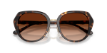 Coach Sun HC8436 512074 Dark Tortoise Brown Gradient Coach HC8436 512074 close-up ด้านหน้า