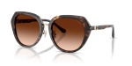 Coach Sun HC8436 512074 Dark Tortoise Brown Gradient Coach HC8436 512074 มุมเอียง 3/4