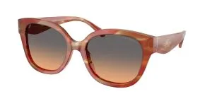 Coach HC8438U 590018 แว่นกันแดด Striated Chestnut สำหรับผู้หญิง