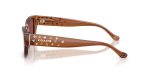 แว่นกันแดด Coach HC8439U 581175 มุมข้าง เนื้ออะซิเตทโปร่งใส (Transparent finish)