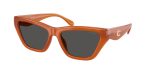 Coach HC8449U 593087 แว่นกันแดด สีอำพันสีขุ่น สำหรับผู้หญิง
