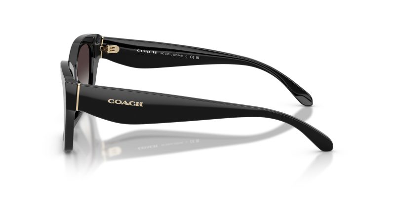 แว่นกันแดด Coach HC8451U 50028G มุมข้าง โลโก้ Coach Signature C บนขาแว่น