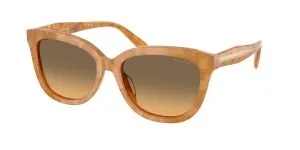Coach HC8453U 593911 แว่นกันแดด สีลายเต่าบลอนด์ สำหรับผู้หญิง