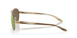 แว่นกันแดด Oakley OO4079 407937 มุมข้าง หน้ากรอบทองขัดเงา ขาแว่นแถบน้ำตาล