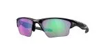 Oakley OO9154 915449 แว่นกันแดดสปอร์ตสีดำขัดเงา เลนส์ Prizm Golf ทรงสี่เหลี่ยม