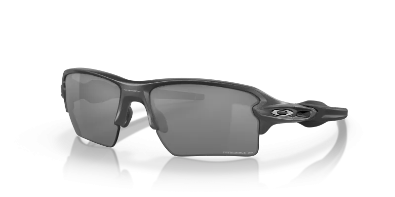 Oakley Flak 2.0 XL OO9188-F8 Steel Prizm Black Polarized มุมเฉียง