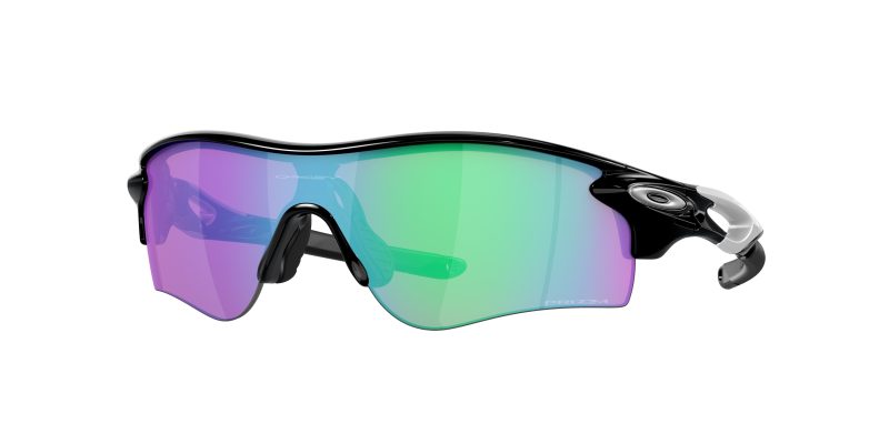 Oakley OO9206 920625 แว่นกันแดดทรงกะบังหน้าสีดำขัดเงา เลนส์ Prizm Golf ยูนิเซ็กซ์