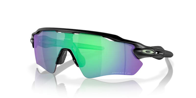 Oakley Radar EV Path OO9208-F0 Matte Black Prizm Jade Polarized มุมเฉียง