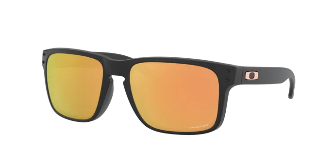 Oakley Holbrook OO9244-49 Matte Black Prizm Rose Gold ระยะใกล้