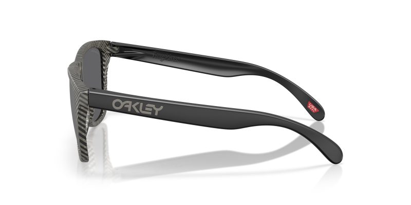 แว่นกันแดด Oakley OO9245 9245E6 มุมข้าง หน้ากรอบสีลายนิ้วมือหมึกเทาด้าน ขาแว่นดำด้าน