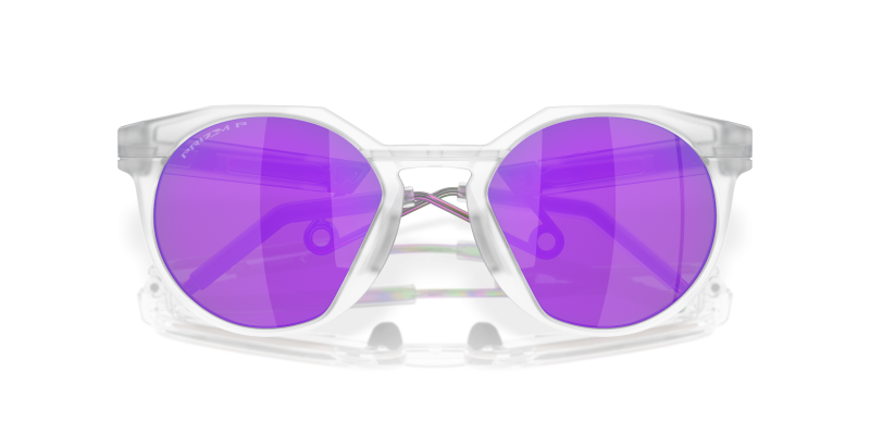 Oakley HSTN Metal OO9279-02 Matte Clear Prizm Violet ระยะใกล้