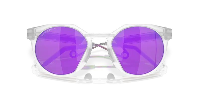 Oakley HSTN Metal OO9279-02 Matte Clear Prizm Violet ระยะใกล้