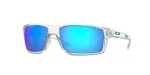 Oakley Gibston 944904 แว่นกันแดดกรอบใสขัดเงา เลนส์ Prizm Sapphire สำหรับผู้ชาย Oakley Gibston 944904 แว่นกันแดดกรอบใสขัดเงา เลนส์ Prizm Sapphire สำหรับผู้ชาย