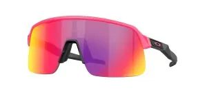 Oakley OO9496 949614 แว่นกันแดดทรงสี่เหลี่ยมครึ่งขอบสีชมพูขัดเงา เลนส์ Prizm Road สำหรับผู้ชาย