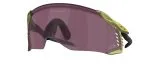 Oakley OO9501 950109 แว่นกันแดดทรงชีลด์ Velo Kato กรอบ Transparent Fern เลนส์ Prizm Road Black