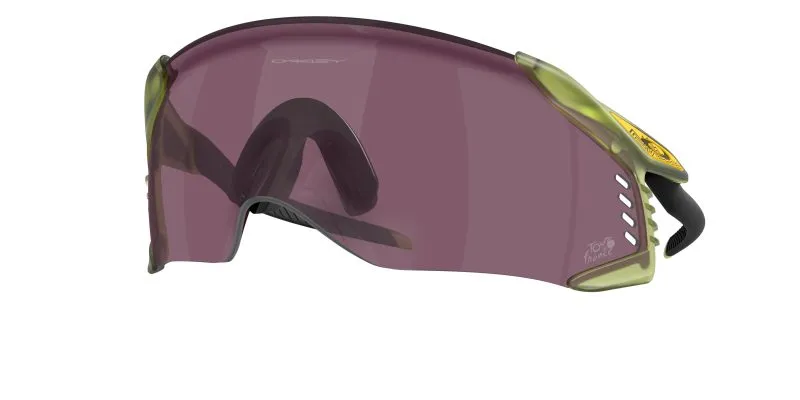 Oakley OO9501 950109 แว่นกันแดดทรงชีลด์ Velo Kato กรอบ Transparent Fern เลนส์ Prizm Road Black