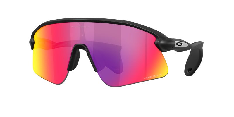 Oakley OO9517 951702 แว่นกันแดด Stunt Devil ทรงชีลด์สปอร์ต กรอบ Matte Black เลนส์ Prizm Road