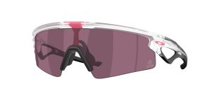Oakley OO9531 953110 แว่นกันแดดทรงชีลด์ Sphaera Strike Giro d'Italia กรอบใสด้าน เลนส์ Prizm Road Black สำหรับผู้ชาย