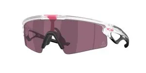 Oakley OO9531 953110 แว่นกันแดดทรงชีลด์ Sphaera Strike Giro d'Italia กรอบใสด้าน เลนส์ Prizm Road Black สำหรับผู้ชาย