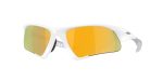 Oakley OO9532 953203 แว่นกันแดดทรงชีลด์ Suture Jacket กรอบ Matte White เลนส์ Prizm 24K Polarized