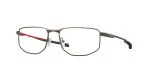 Oakley OX3012-02 แว่นสายตาทรงสี่เหลี่ยม Addams กรอบโลหะ Pewter ผิวด้านสำหรับผู้ชาย Oakley OX3012-02 แว่นสายตาทรงสี่เหลี่ยม Addams กรอบโลหะ Pewter ผิวด้านสำหรับผู้ชาย