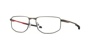 Oakley OX3012-02 แว่นสายตาทรงสี่เหลี่ยม Addams กรอบโลหะ Pewter ผิวด้านสำหรับผู้ชาย